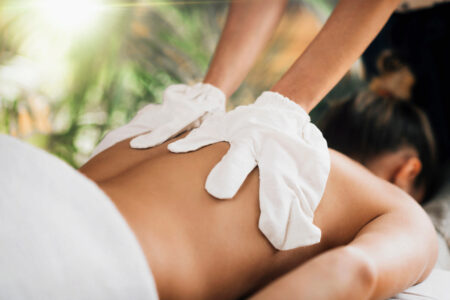 Garshan Seidenhandschuh-Massage